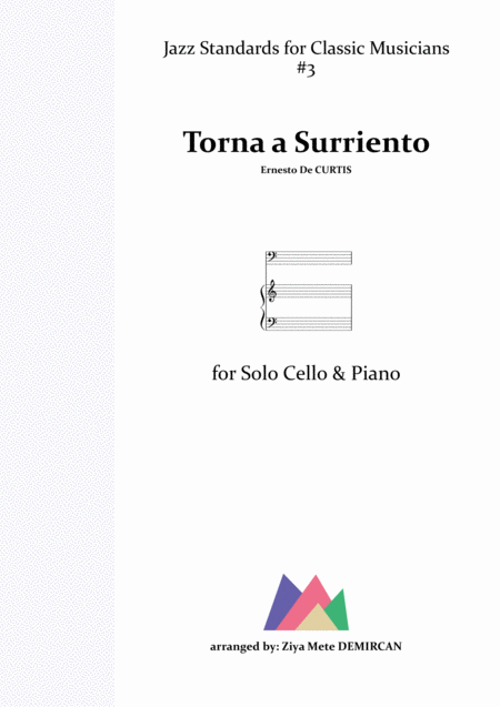 Free Sheet Music Torna A Surriento Come Back To Sorrento Surrender For Cello And Piano