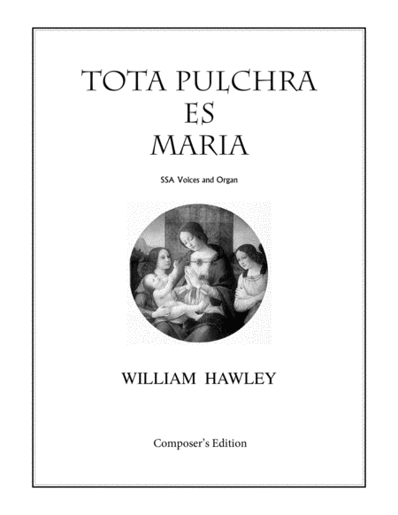 Tota Pulchra Es Maria Sheet Music