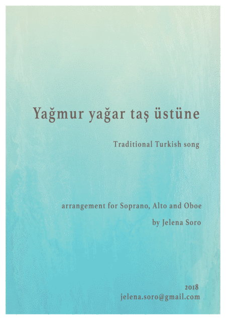 Traditional Turkish Song For 2 Voices And Oboe Sheet Music