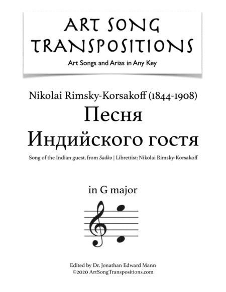 Free Sheet Music Transposed To G Major