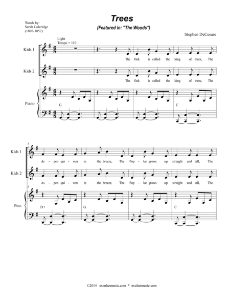 Trees Sheet Music