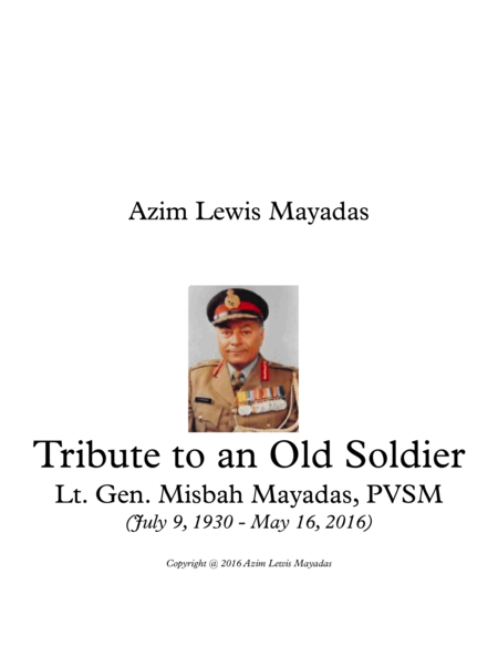 Free Sheet Music Tribute To An Old Soldier