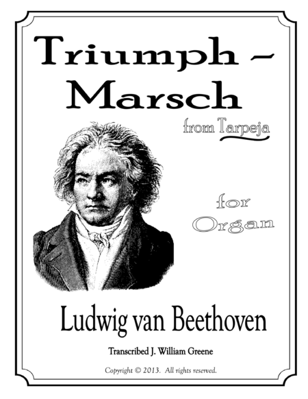 Triumph Marsch From Tarpeja Sheet Music