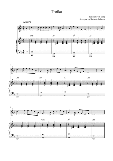 Troika Sheet Music