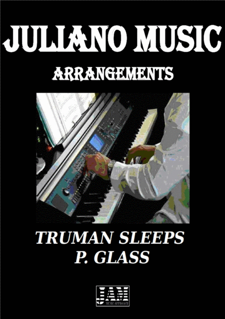 Free Sheet Music Truman Sleeps P Glass Easy Piano Arrangement