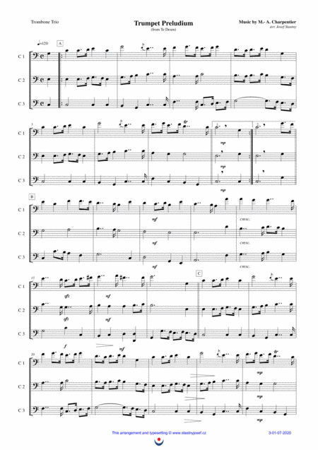Free Sheet Music Trumpet Preludium