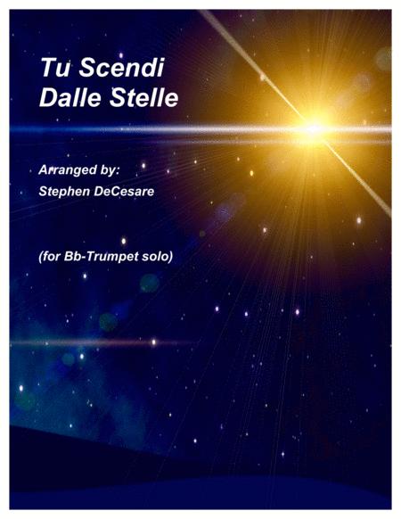 Tu Scendi Dalle Stelle For Bb Trumpet Solo And Piano Sheet Music