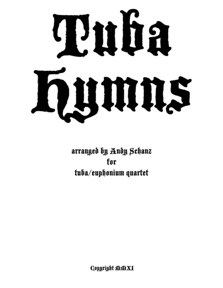 Tuba Hymns Sheet Music