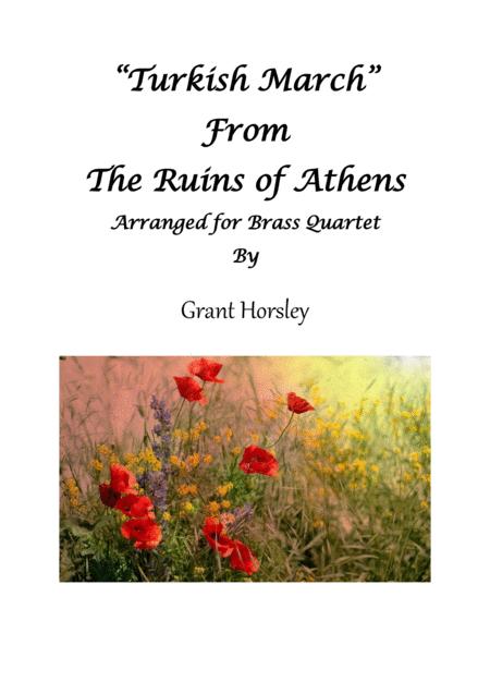 Free Sheet Music Turkish March From The Ruins Of Athens Brass Quartet