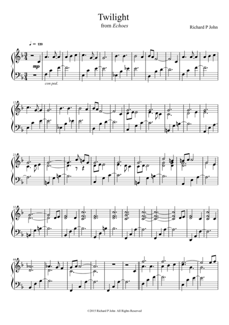 Twilight From Echoes Sheet Music