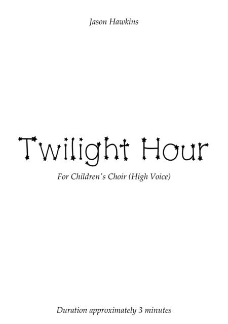 Free Sheet Music Twilight Hour