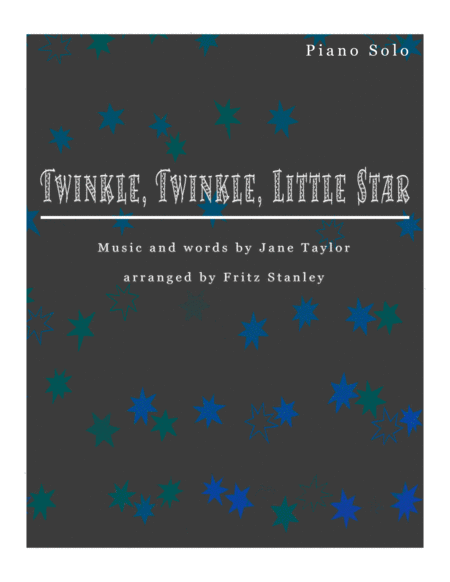 Twinkle Twinkle Little Star Piano Solo Sheet Music