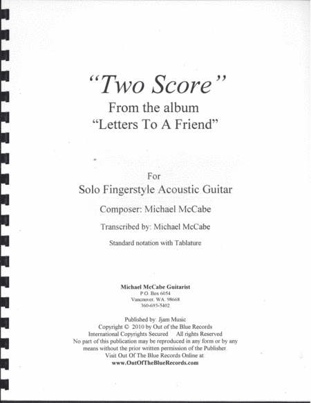 Two Score Sheet Music