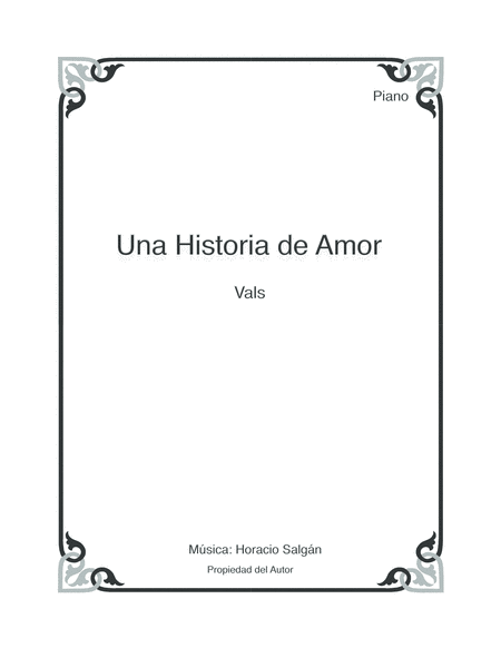 Free Sheet Music Una Historia De Amor