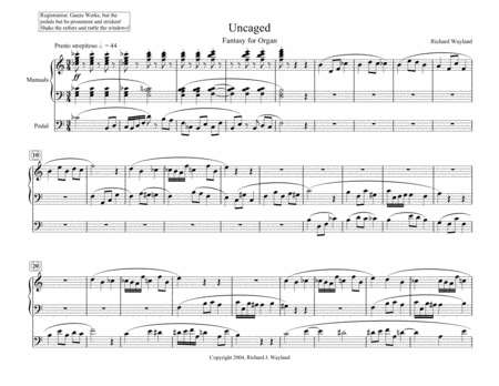 Uncaged Sheet Music