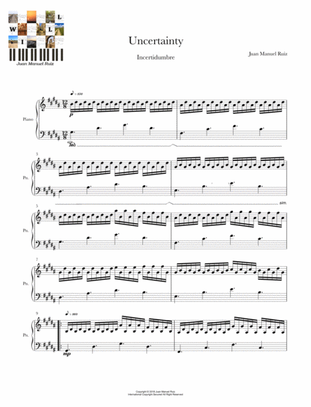 Uncertainty Sheet Music