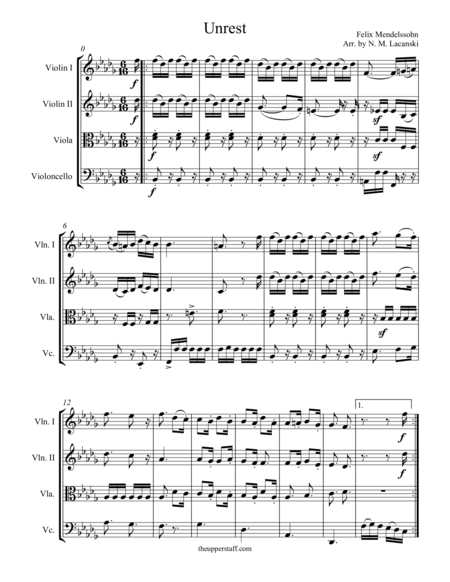 Unrest Sheet Music