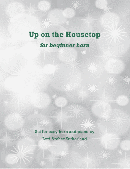 Up On The Housetop For Easy Horn Piano Sheet Music