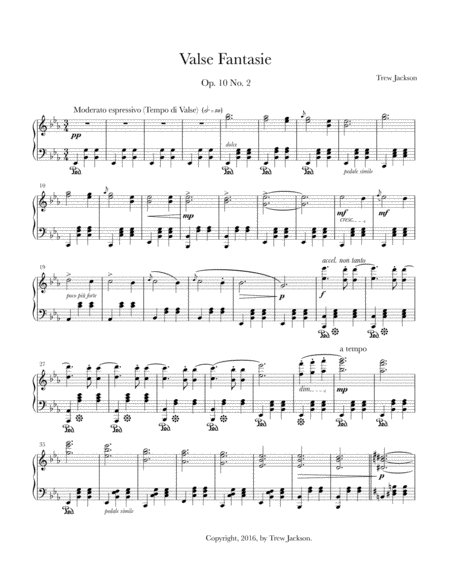 Valse Fantasie Sheet Music