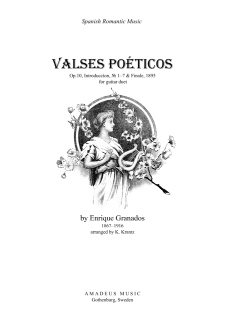 Free Sheet Music Valses Poeticos Complete Transcription For Classical Guitar Duet