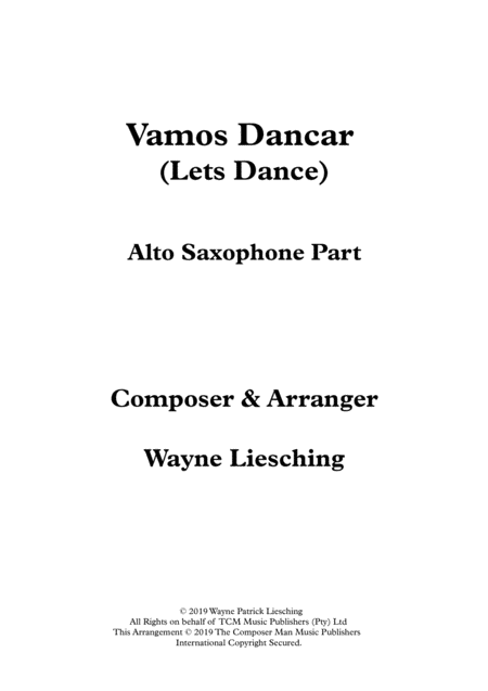 Vamos Dancar Lets Dance List Price Sheet Music