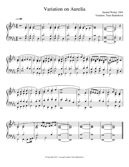 Variation On Aurelia Sheet Music