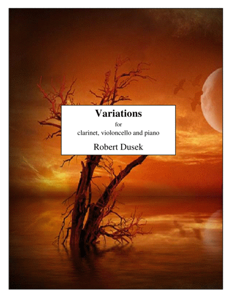 Variations For Clarinet Violoncello And Piano Sheet Music