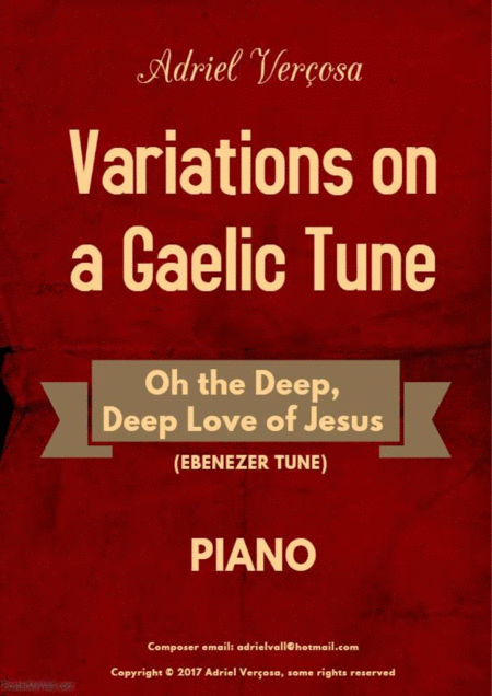 Variations On A Gaelic Tune Oh The Deep Deep Love Of Jesus Sheet Music