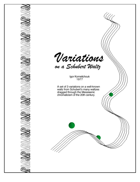 Variations On A Schubert Waltz Sheet Music