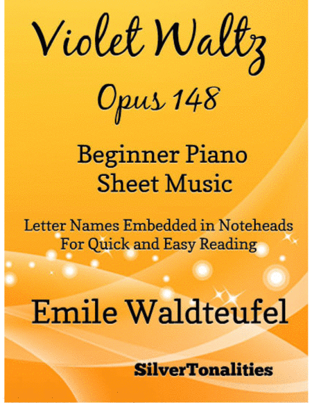 Violet Waltz Opus 148 Beginner Piano Sheet Music Sheet Music