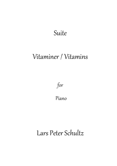 Vitaminer Vitamins Sheet Music