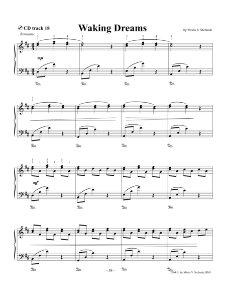 Waking Dreams Easy Intermediate Romantic Sheet Music