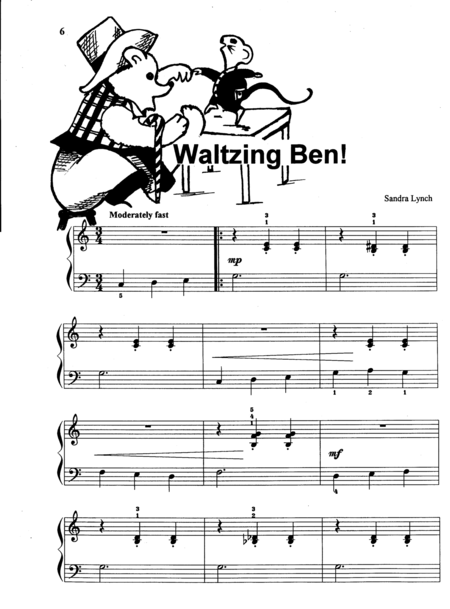 Free Sheet Music Waltzing Ben