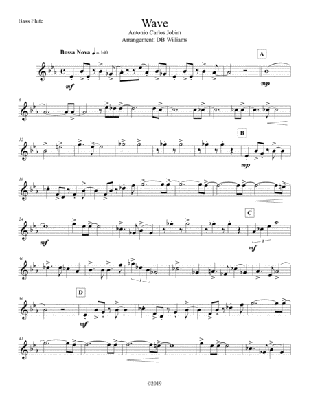 Wave Bass Flute Sheet Music