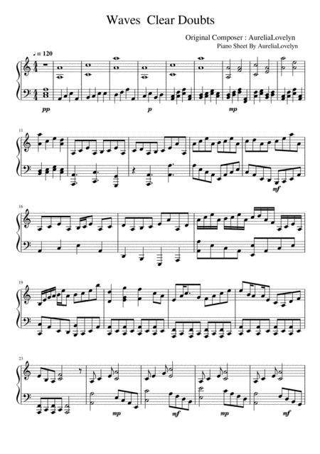 Free Sheet Music Waves Clear Doubts