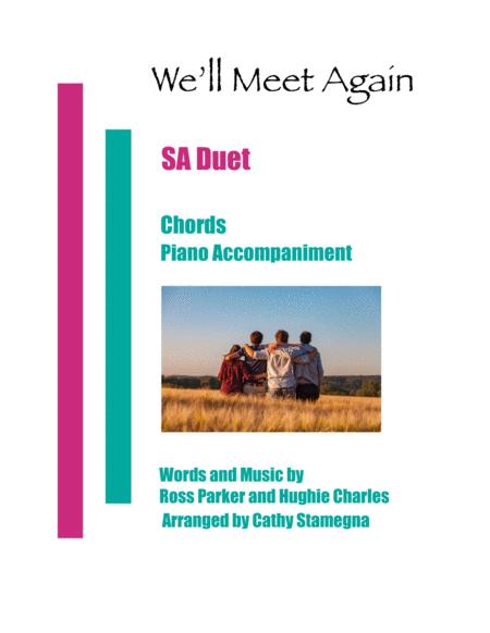 We Will Meet Again Sa Duet Chords Piano Accompaniment Sheet Music