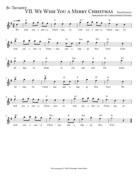 We Wish You A Merry Christmas For Trumpet Sheet Music