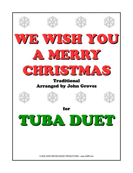 We Wish You A Merry Christmas Tuba Duet Sheet Music