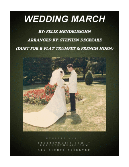 Wedding March Duet For Bb Trumpet And French Horn Sheet Music