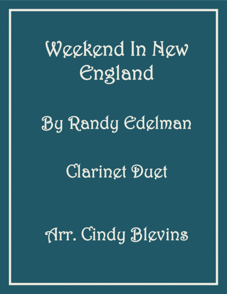 Weekend In New England For Clarinet Duet Sheet Music