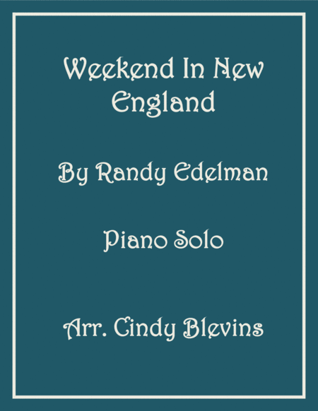 Weekend In New England Piano Solo Sheet Music