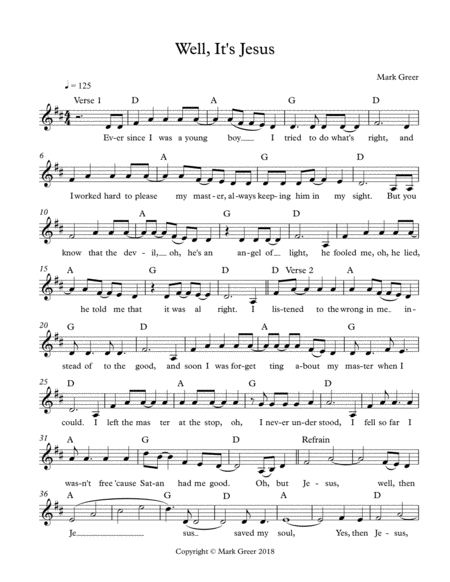 Well Its Jesus Sheet Music