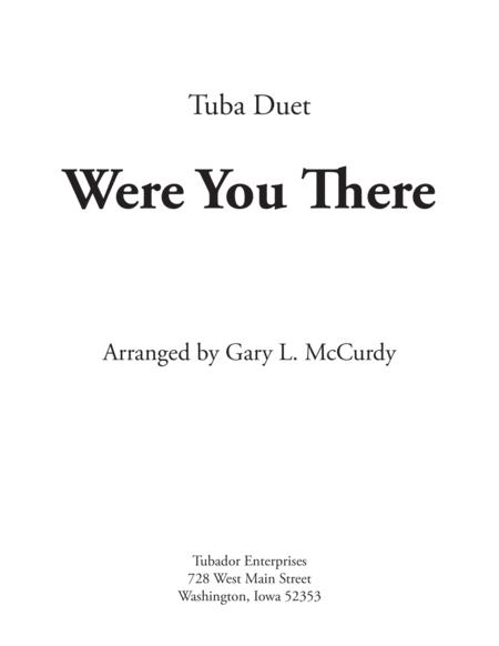 Were You There Tuba Duet Sheet Music