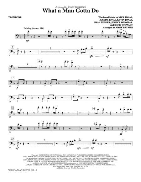 Free Sheet Music What A Man Gotta Do Arr Mark Brymer Trombone