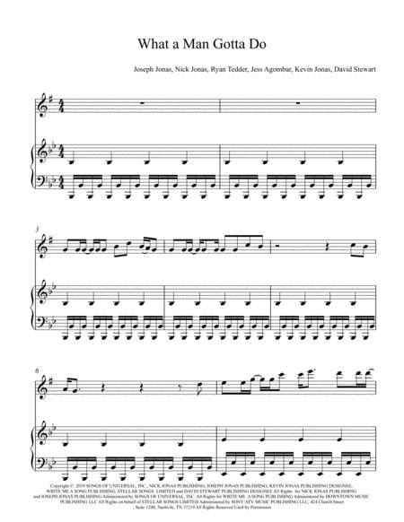 Free Sheet Music What A Man Gotta Do For Tenor Sax And Piano