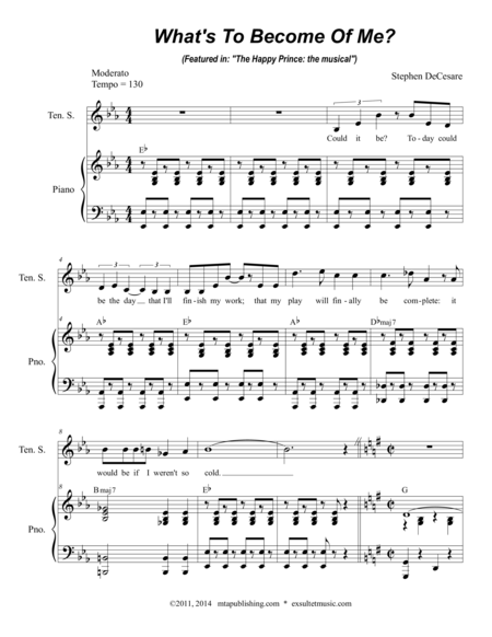 Free Sheet Music Whats To Become Of Me