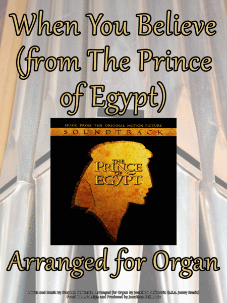 Free Sheet Music When You Believe The Prince Of Egypt Arranged For Organ