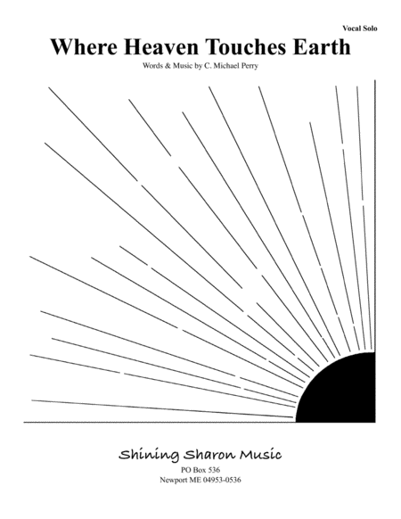 Where Heaven Touches Earth Vocal Solo Sheet Music