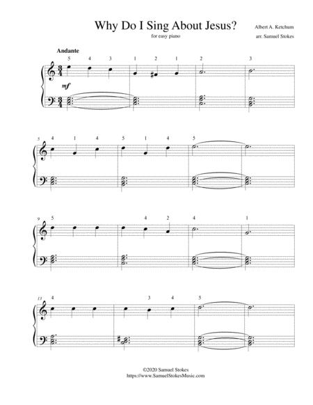 Why Do I Sing About Jesus For Easy Piano Sheet Music