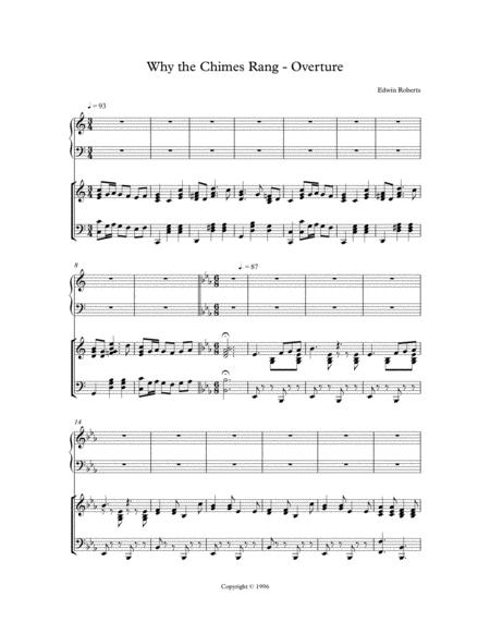 Free Sheet Music Why The Chimes Rang